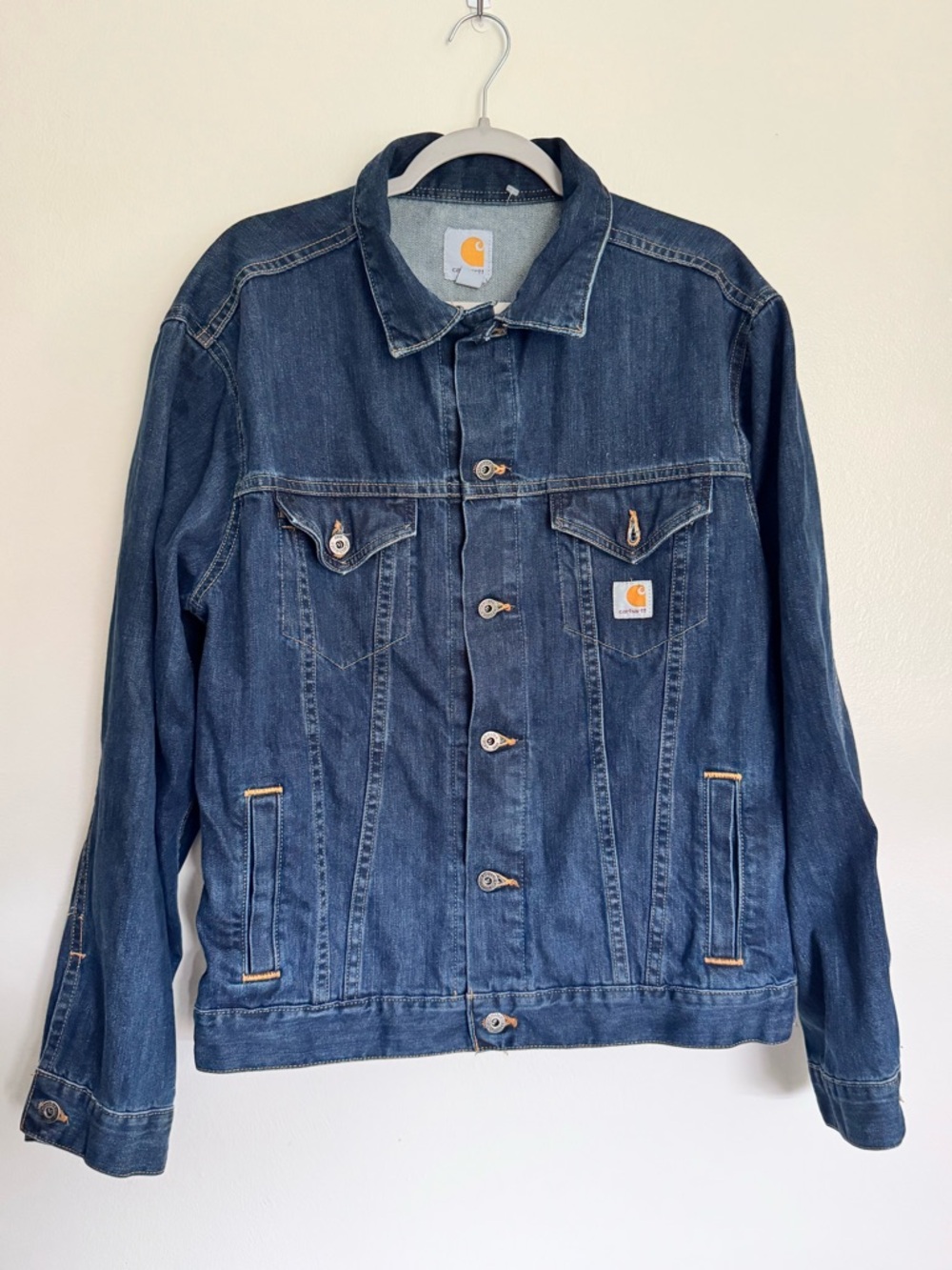 CARHARTT Women's Denim Jean Jacket - Size Large - RN 14806-Western Cowgirl Style